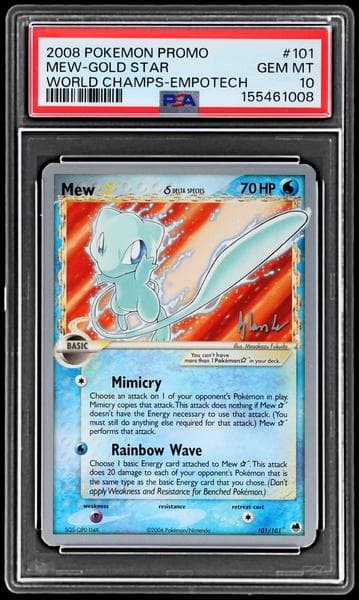 2008 Pokemon World Championships Promo Empotech Mew Gold Star #101