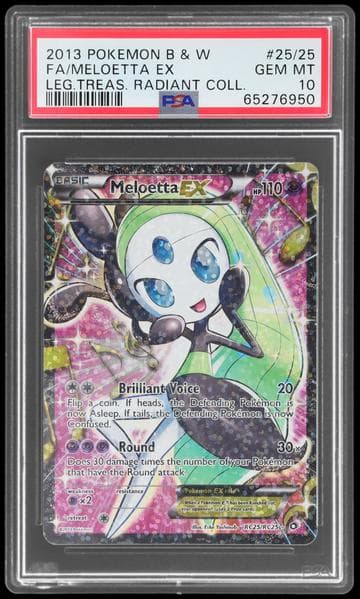 2013 Pokemon Black and White Legendary Treasures Radiant Collection Meloetta Ex #RC25