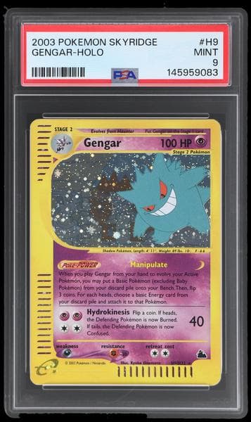 2003 Pokemon Skyridge Holo Gengar #H9
