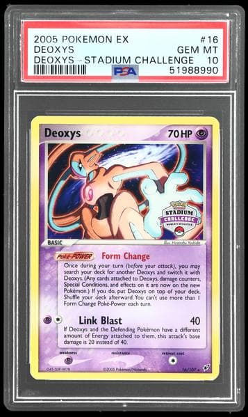 2005 Pokemon Ex Deoxys Stadium Challenge Deoxys #16
