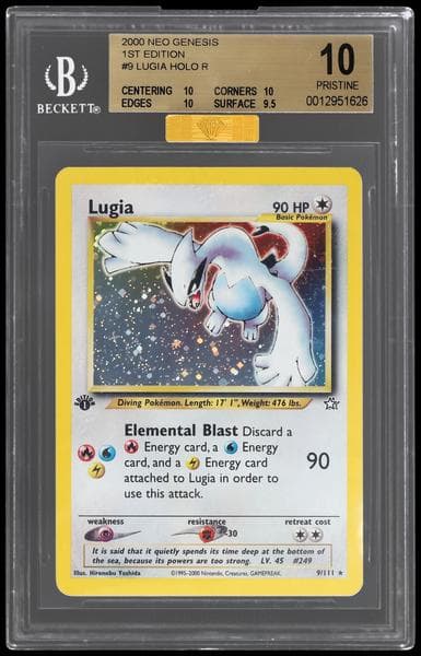 2000 Pokemon Neo Genesis 1st Edition Holo Lugia #9