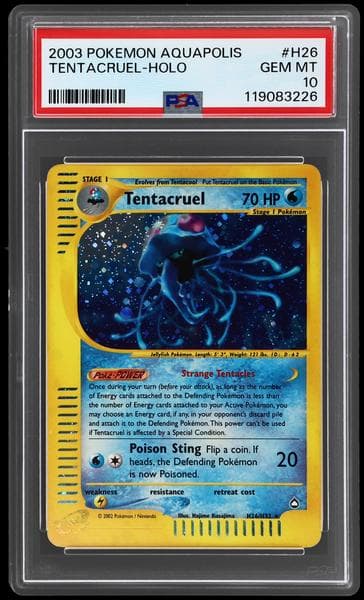 2003 Pokemon Aquapolis Holo Tentacruel #H26