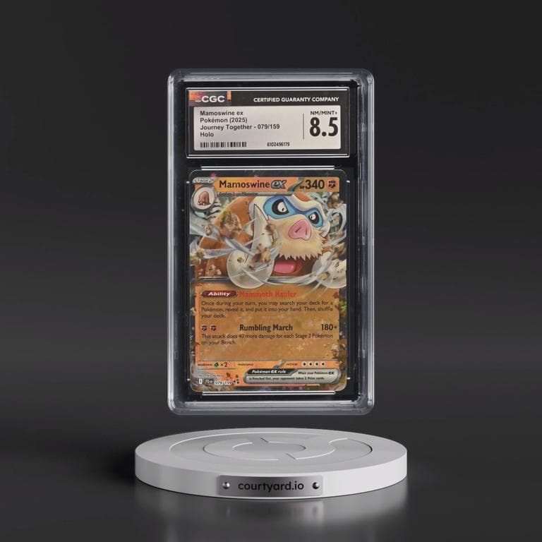 2025 Journey Together - JTG EN #079/159 Mamoswine ex - Holo (CGC 8.5 NM-MT+)