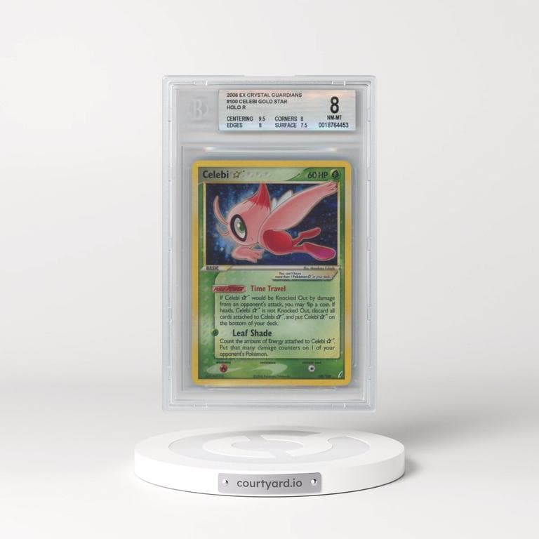 2006 EX Crystal Guardians #100 Celebi â?? - Holo (BGS 8 NM-MT)
