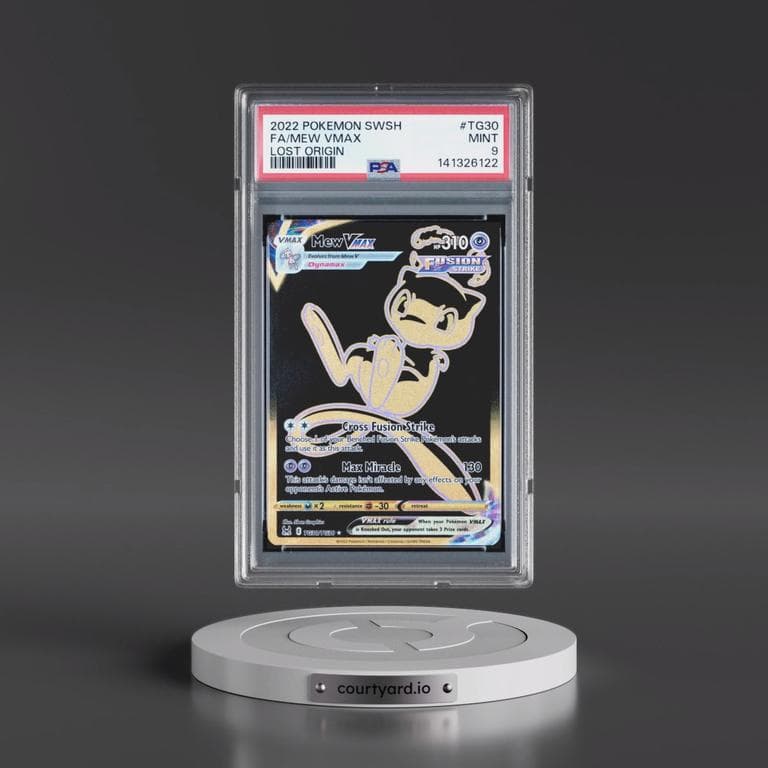2022 Pokémon Sword & Shield Lost Origin #TG30 Mew Vmax - Full Art (PSA 9 MINT)