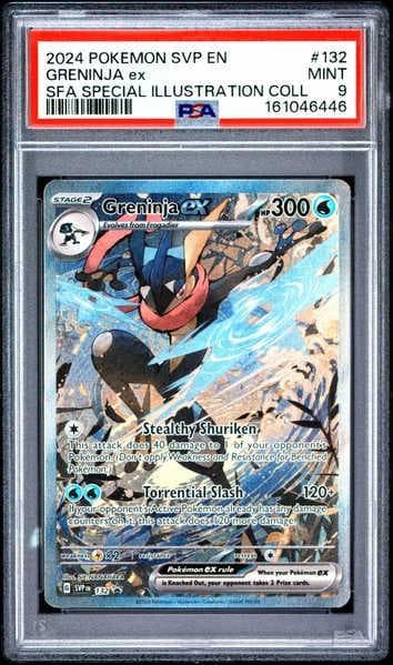 2024 POKEMON SVP EN-SV BLACK STAR PROMO #132 GRENINJA EX PSA 9