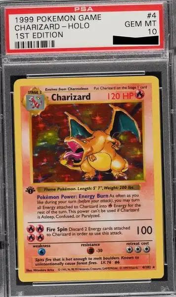 1999 Pokemon Base Set 1st Edition Holo Charizard #4