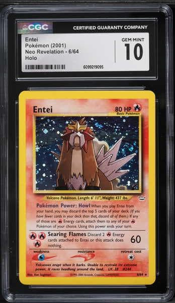 2001 Neo Revelation - Unlimited English Holo Entei #6