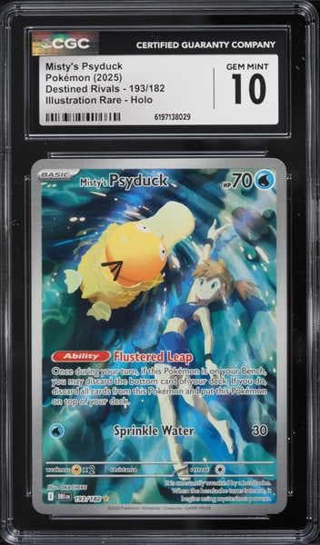 2025 Pokemon Scarlet & Violet Destined Rivals IR Misty's Psyduck #193 CGC 10 GEM MINT