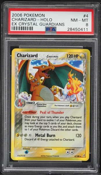 2006 Pokemon Ex Crystal Guardians Holo Charizard #4