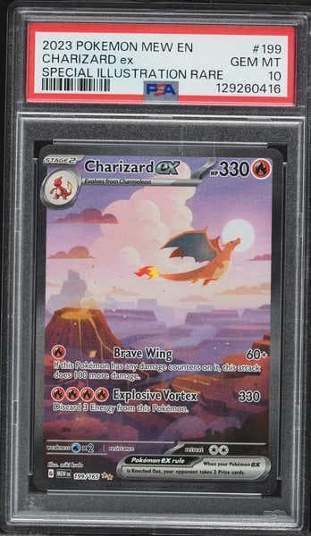2023 Pokemon Scarlet and Violet 151 Special Illustration Rare Charizard Ex #199