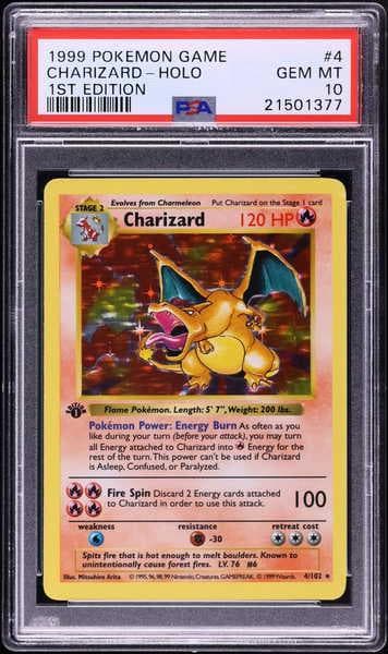 1999 Pokemon Base Set 1st Edition Holo Charizard #4