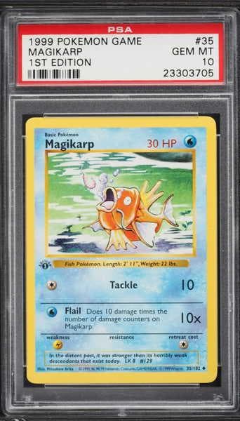 1999 Pokemon Base Set 1st Edition Magikarp #35
