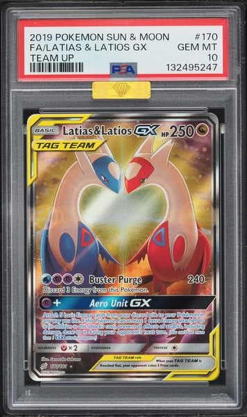 2019 Pokemon Sun and Moon Team Up Latias/Latios Gx #170