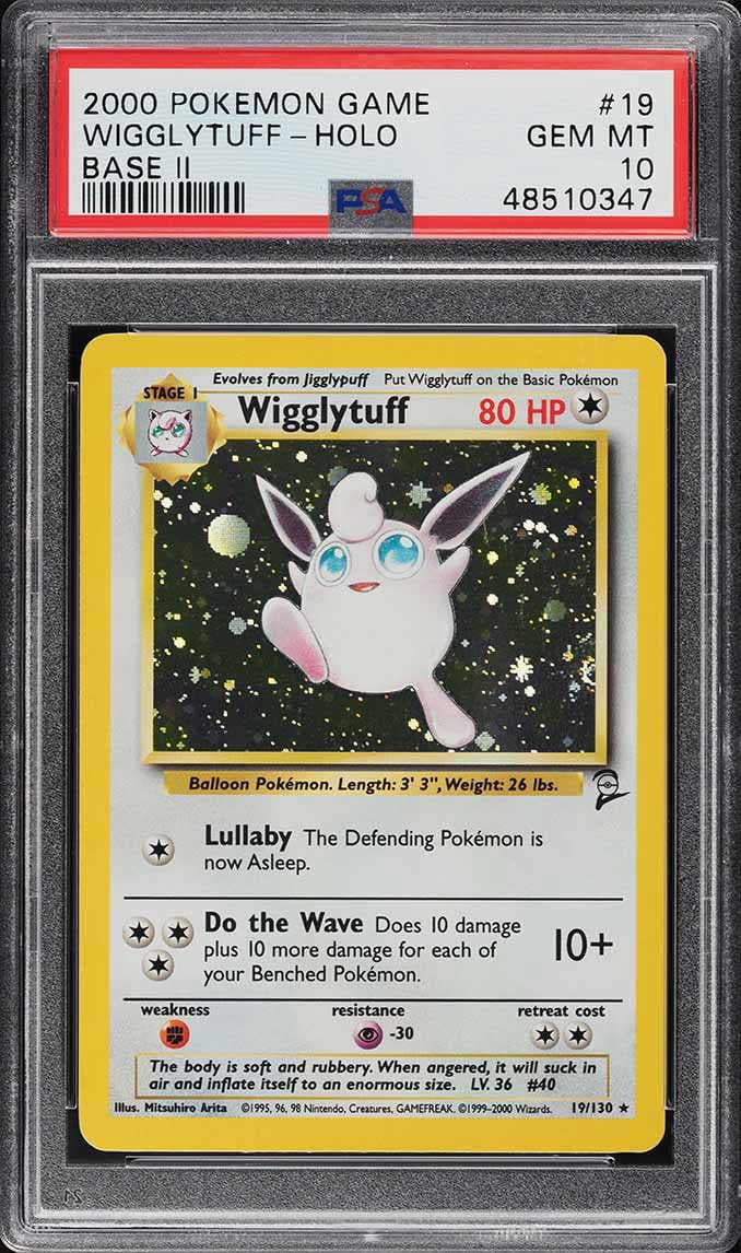2000 Pokemon Base Set 2 Holo Wigglytuff #19