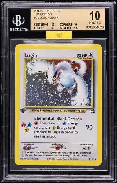 2000 Pokemon Neo Genesis 1st Edition Holo Lugia #9