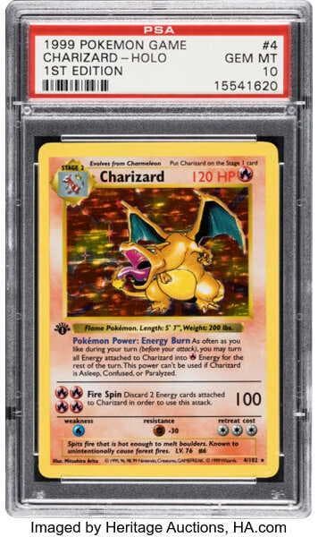 1999 Pokemon Base Set 1st Edition Holo Charizard #4