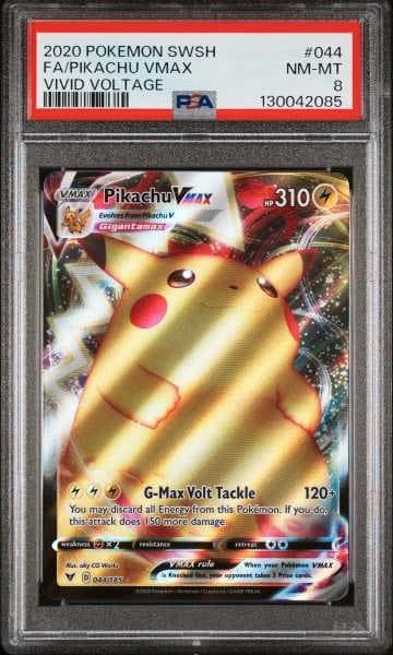 Pikachu Vmax 2020 Pokemon Sword & Shield Vivid Voltage Vivid Voltage #44 Holo (PSA 8)