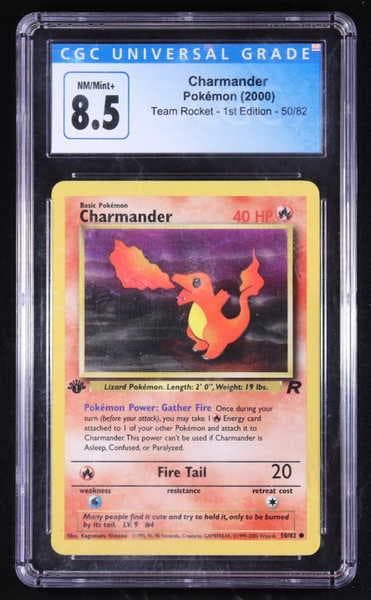 Charmander 2000 Pokemon Team Rocket 1st Edition #50 (CGC 8.5)
