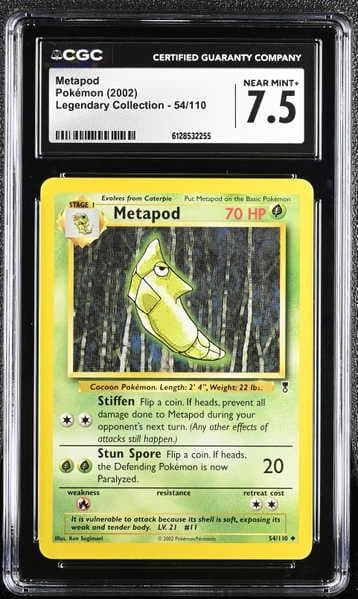 Metapod 2002 Legendary Collection #54 (CGC 7.5)