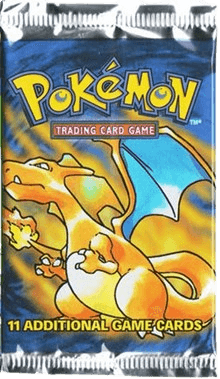 PSA 8 1999 Pokémon Base Set Charizard Art Factory Sealed Booster Pack - Heavy