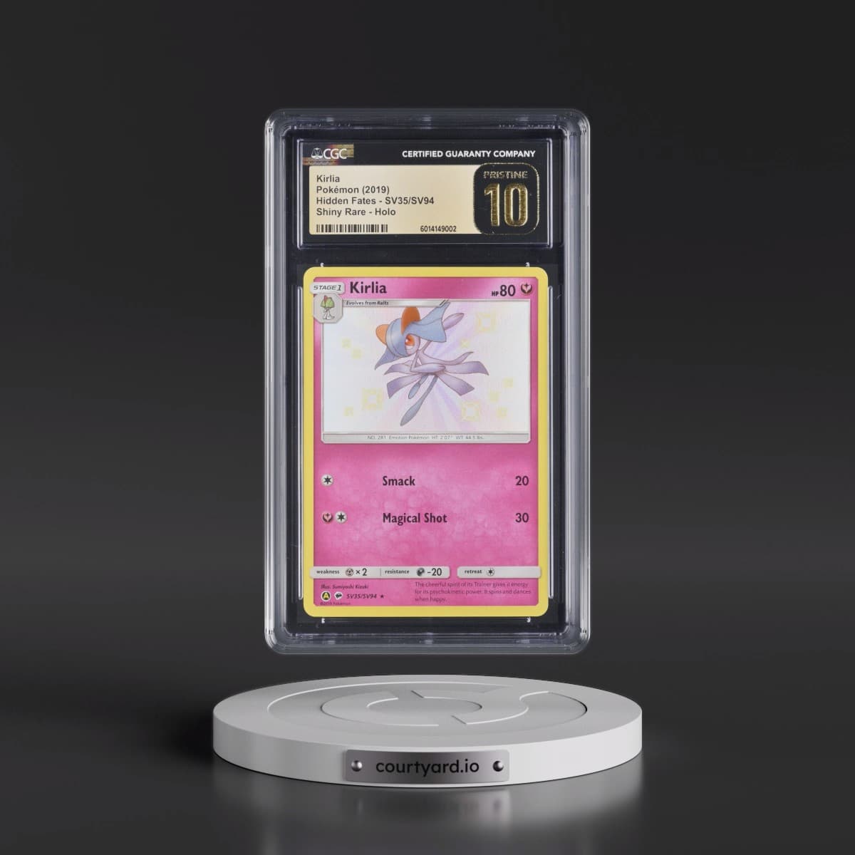 2019 Hidden Fates #SV35/SV94 Kirlia - Shiny Vault Holo (CGC 10 PRISTINE)