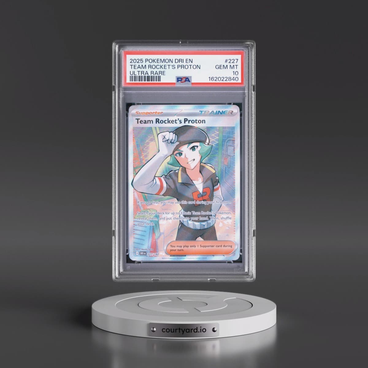 2025 Pokémon Dri EN-Destined Rivals #227 Team Rocket's Proton - Ultra Rare (PSA 10 GEM MINT)