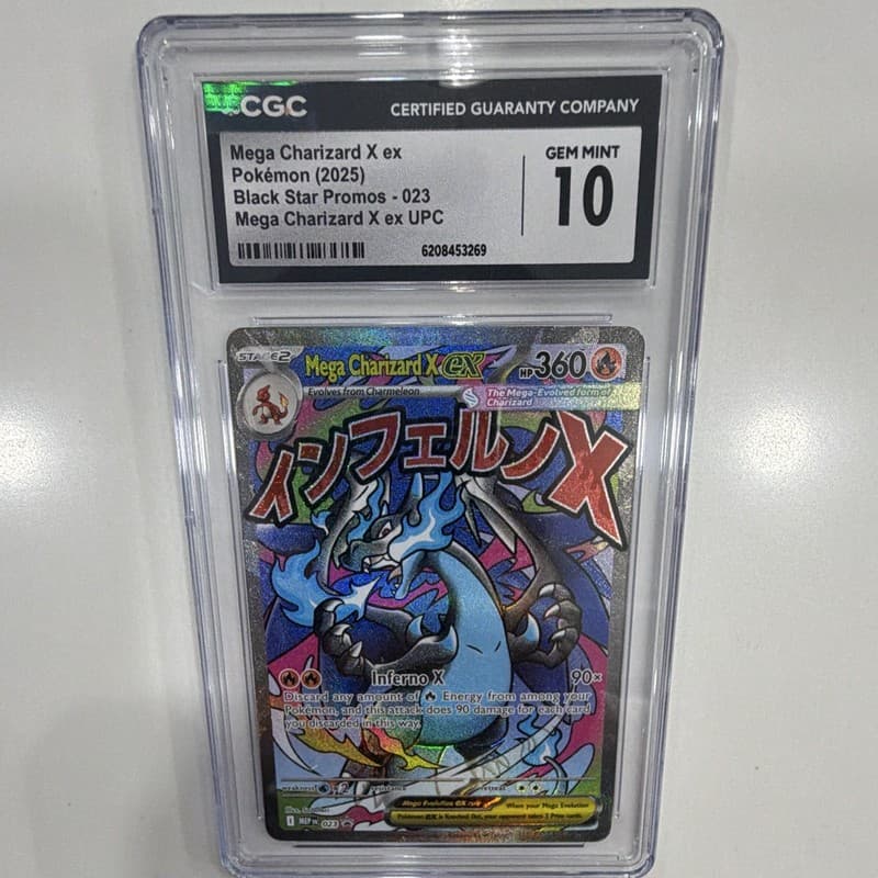 Cyclizard Evolution Mega Charizard X ex — Mega Evolution Promo — CGC 10 | CardIndex