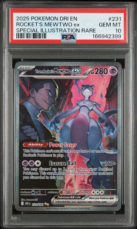 Mewtwo Destend Rivals Team Rocket's Mewtwo ex — Destined Rivals — PSA 10 | CardIndex